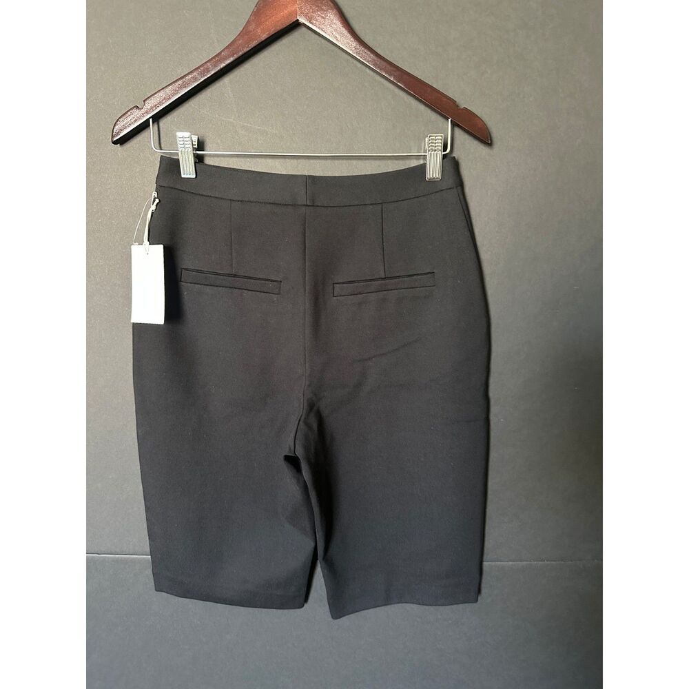 Nordstrom Dress Shorts 4 Bermuda Ponte Knit Stretch Career Business Casual Black - Picture 9 of 10